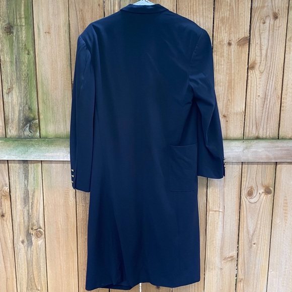 Yohji Yamamoto Double Breasted Navy Wool Coat EUC - Picture 4 of 8